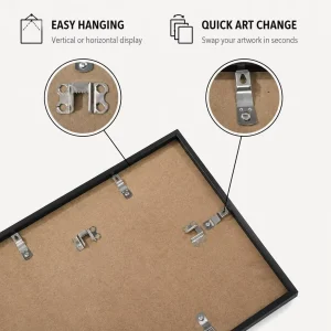 Modern Black Aluminum Picture Frames Set - Thumbnail Image 5