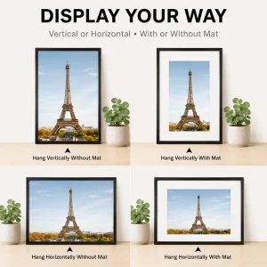 Modern Black Aluminum Picture Frames Set - Thumbnail Image 3