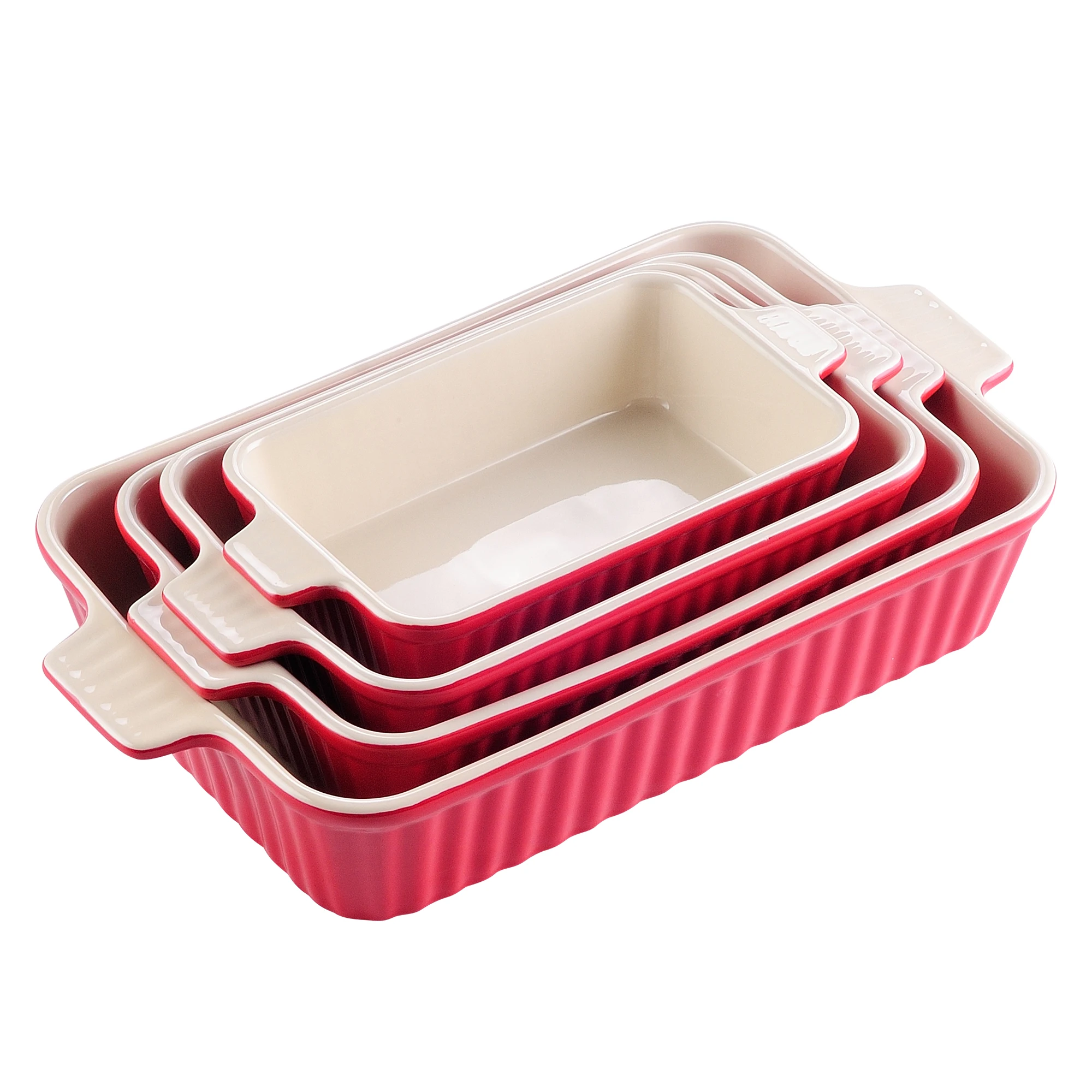4-Piece Ceramic Baking Dish Set - Image 7