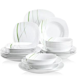 White Porcelain Ceramic Tableware Dinnerware Set