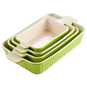 4-Piece Ceramic Baking Dish Set - Thumbnail Image 6