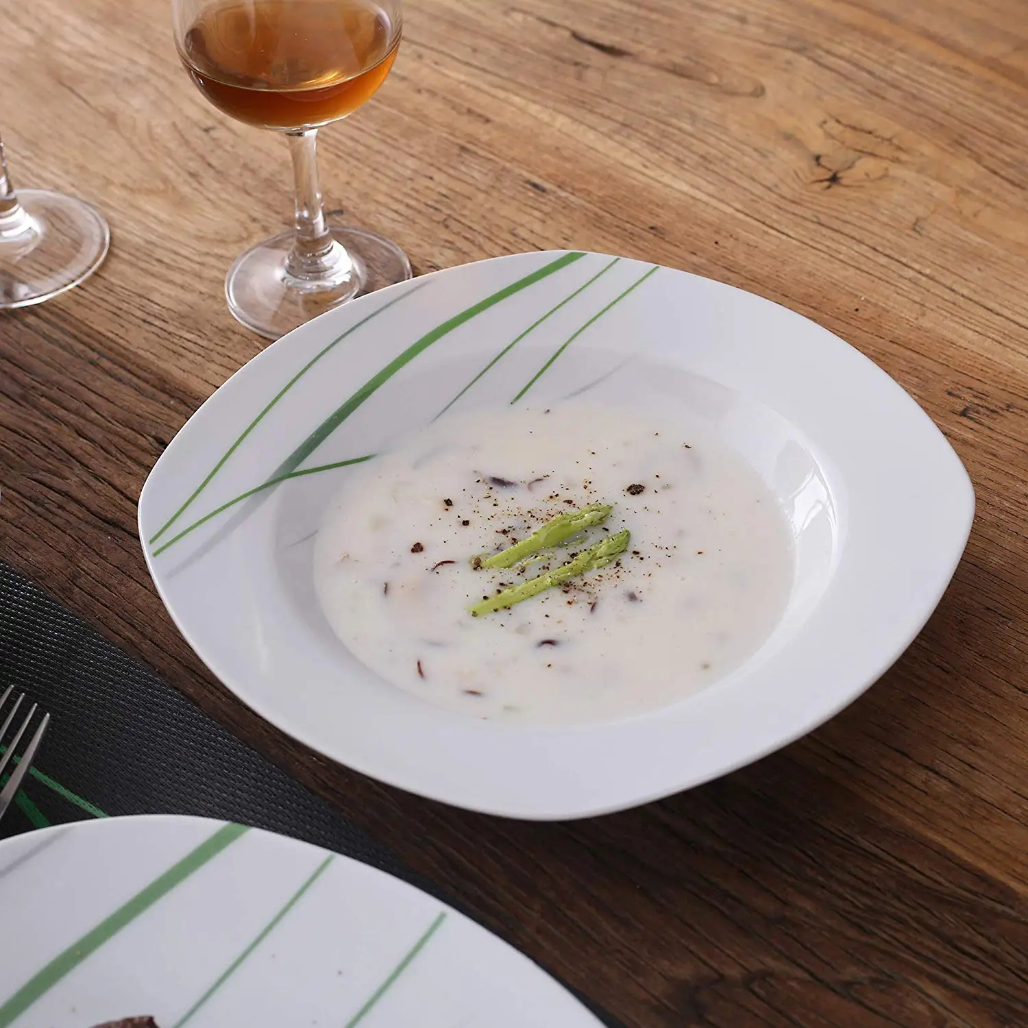 White Porcelain Ceramic Tableware Dinnerware Set - Image 5