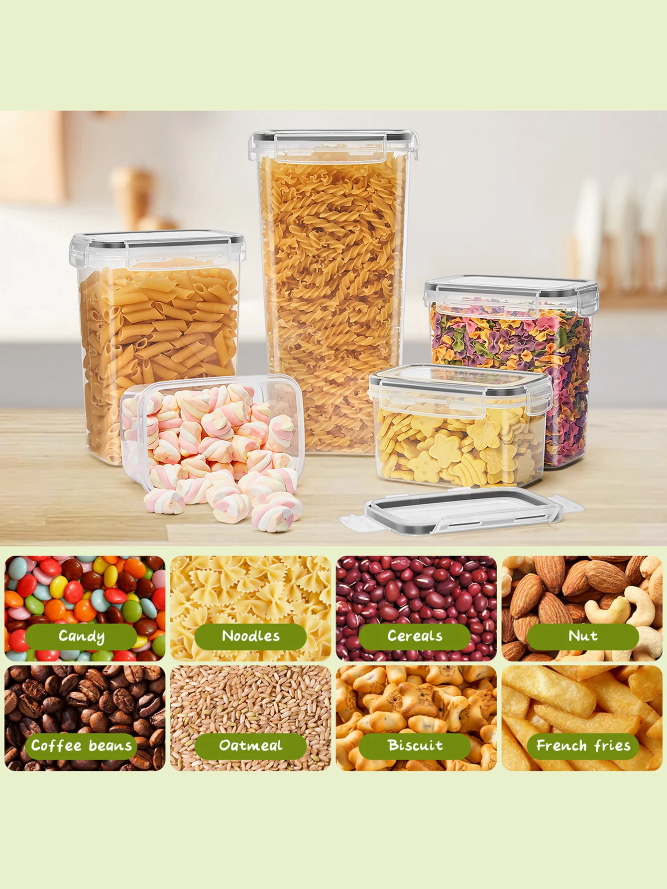 Food Storage Containers with LIDS and Labels - Image 4