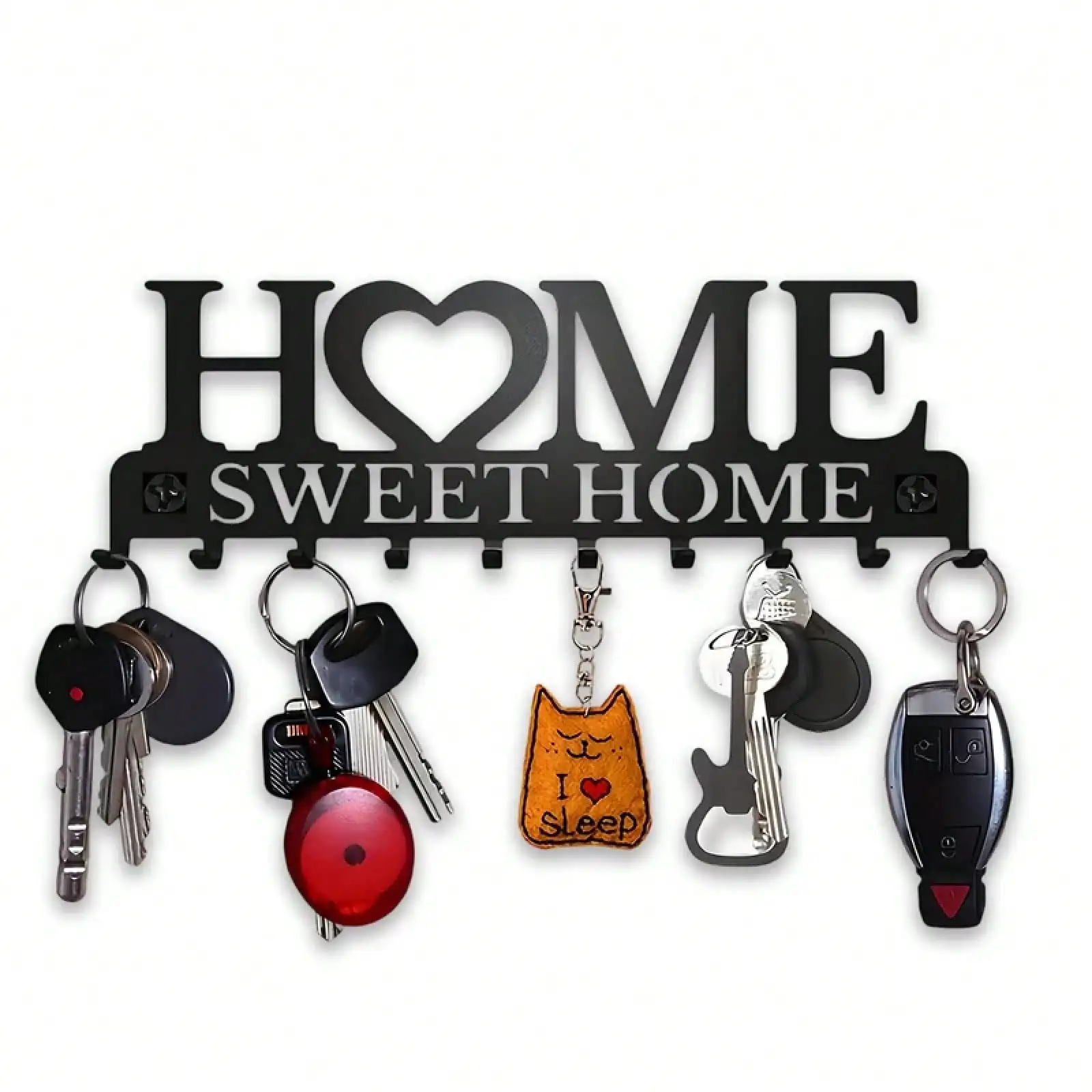 Home Sweet Home Key Rack, 10 Hooks - Image 1