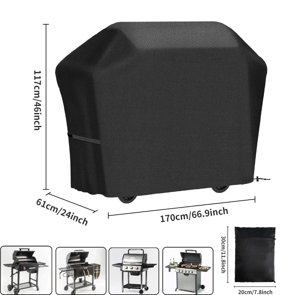 Heavy Duty BBQ Grill Cover with Adjustable Straps - Image 5
