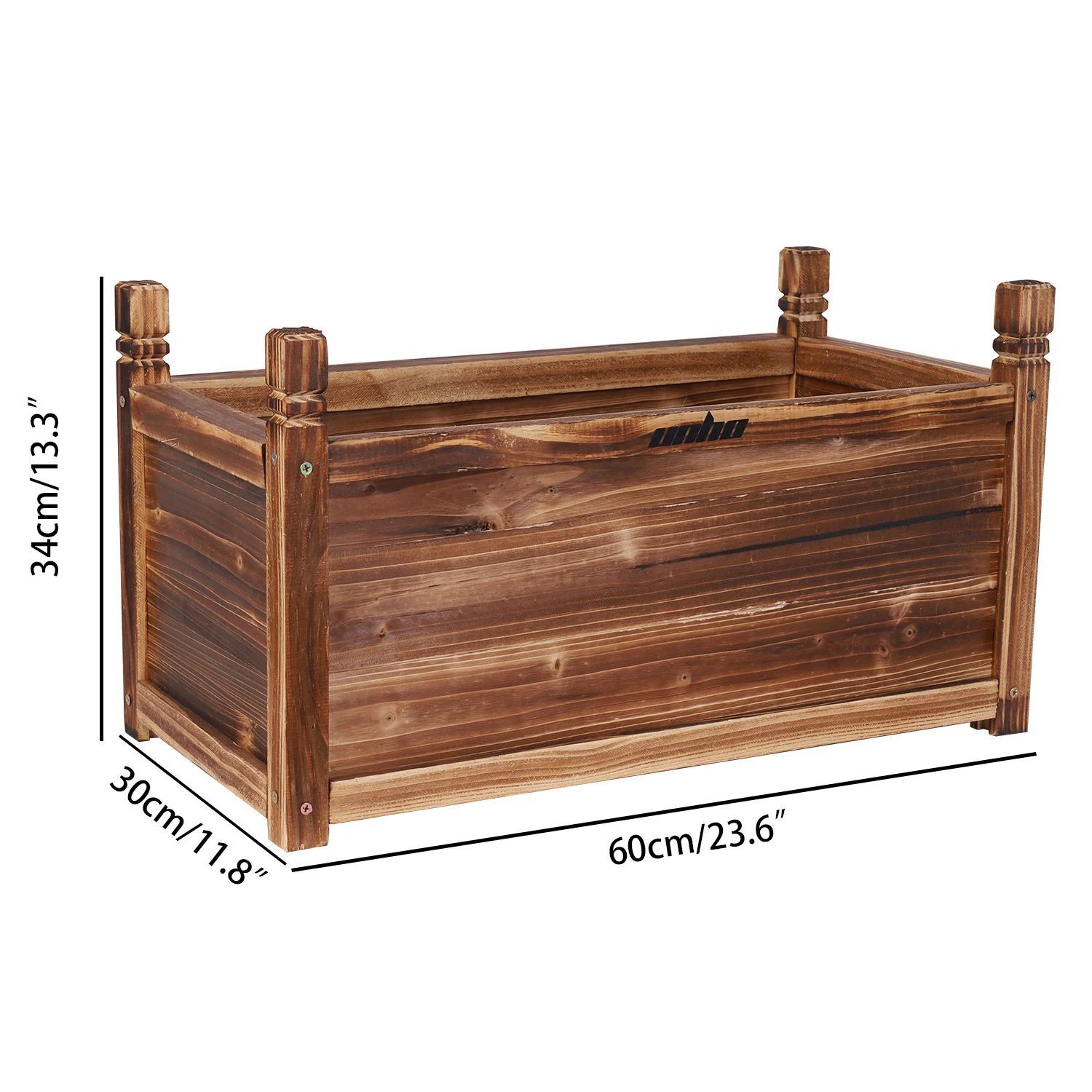 Wooden Indoor/Outdoor Raised Bed Planter. - Image 5
