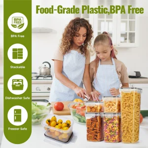 Food Storage Containers with LIDS and Labels - Thumbnail Image 3