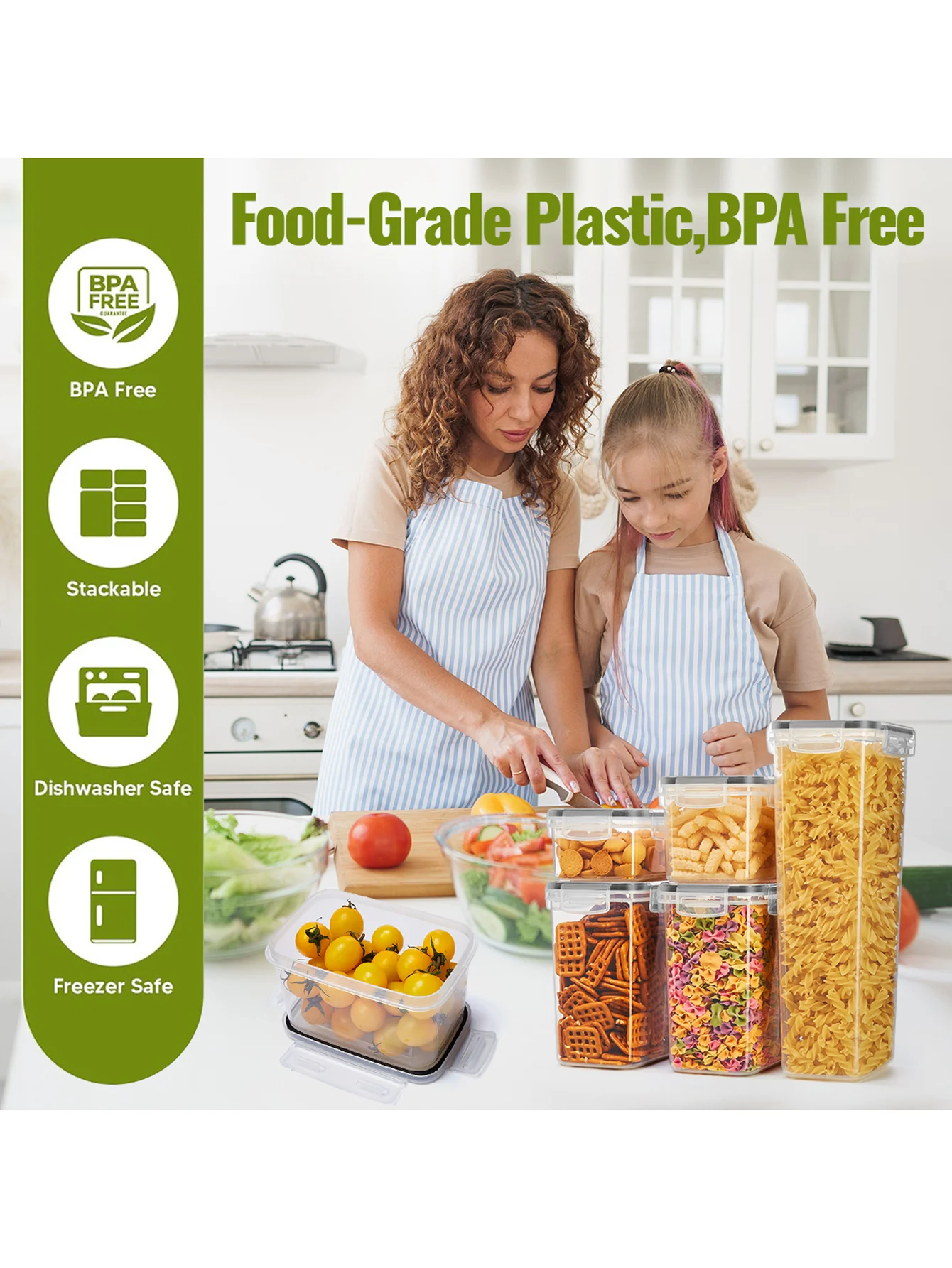 Food Storage Containers with LIDS and Labels - Image 3