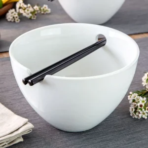 Classic White Porcelain Noodle Bowl
