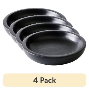 Handmade Natural Teak Serving Bowl - Thumbnail Image 4