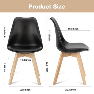 PU Leather Dining Chairs Set of 4