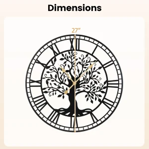 27” Tree of Life Clock - Thumbnail Image 5