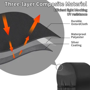 Heavy Duty BBQ Grill Cover with Adjustable Straps - Thumbnail Image 9