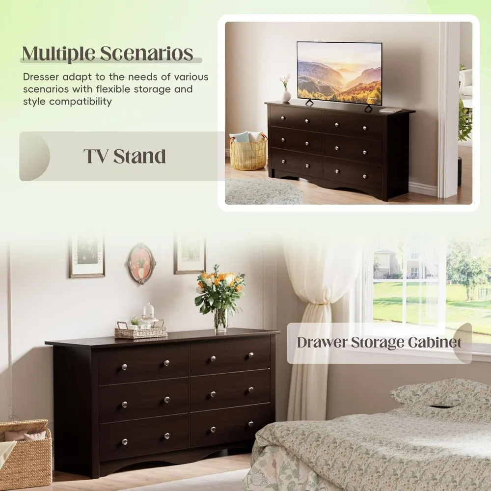 6 Drawer Dresser - Image 3