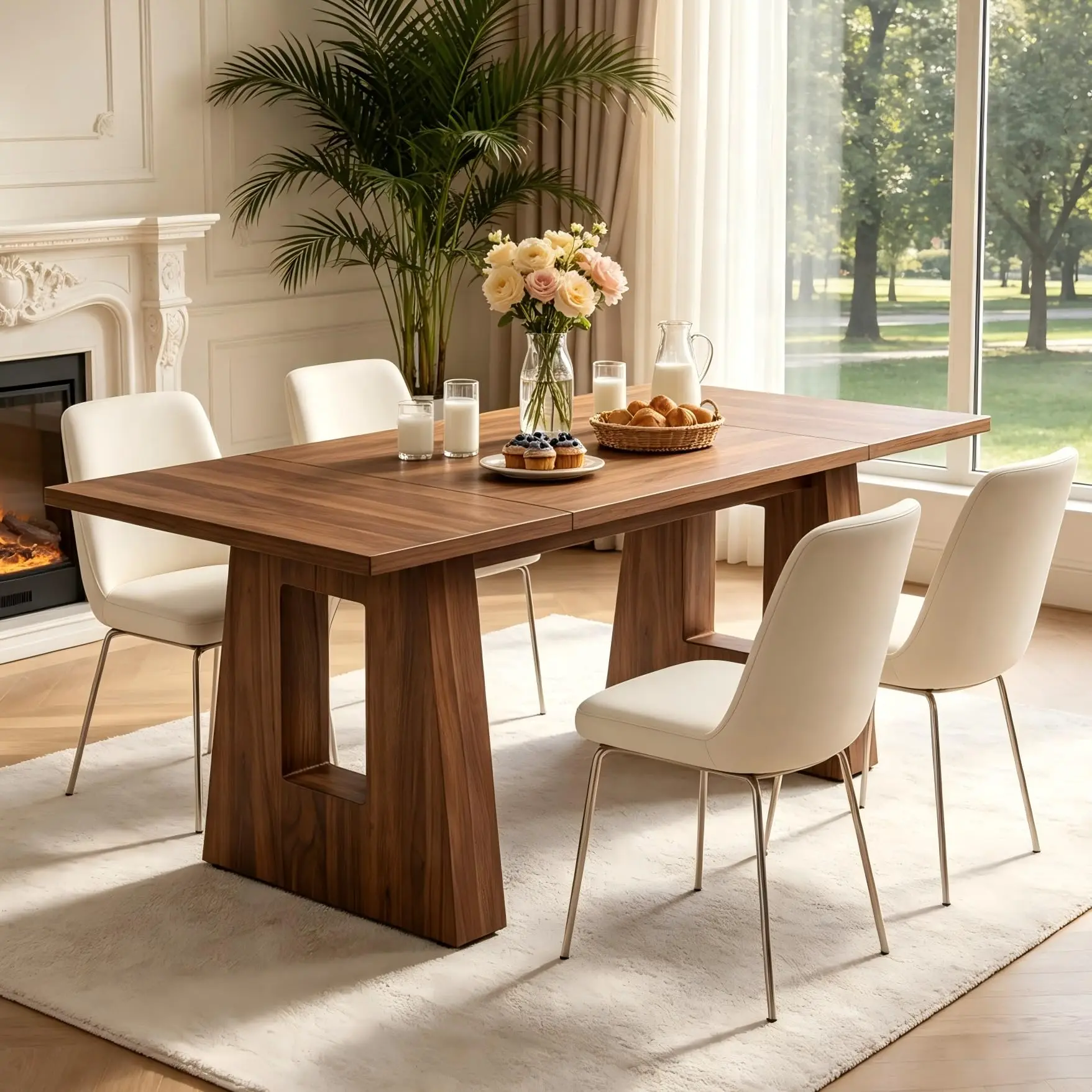 Mid Century Rectangular 63" Dining Table - Image 6