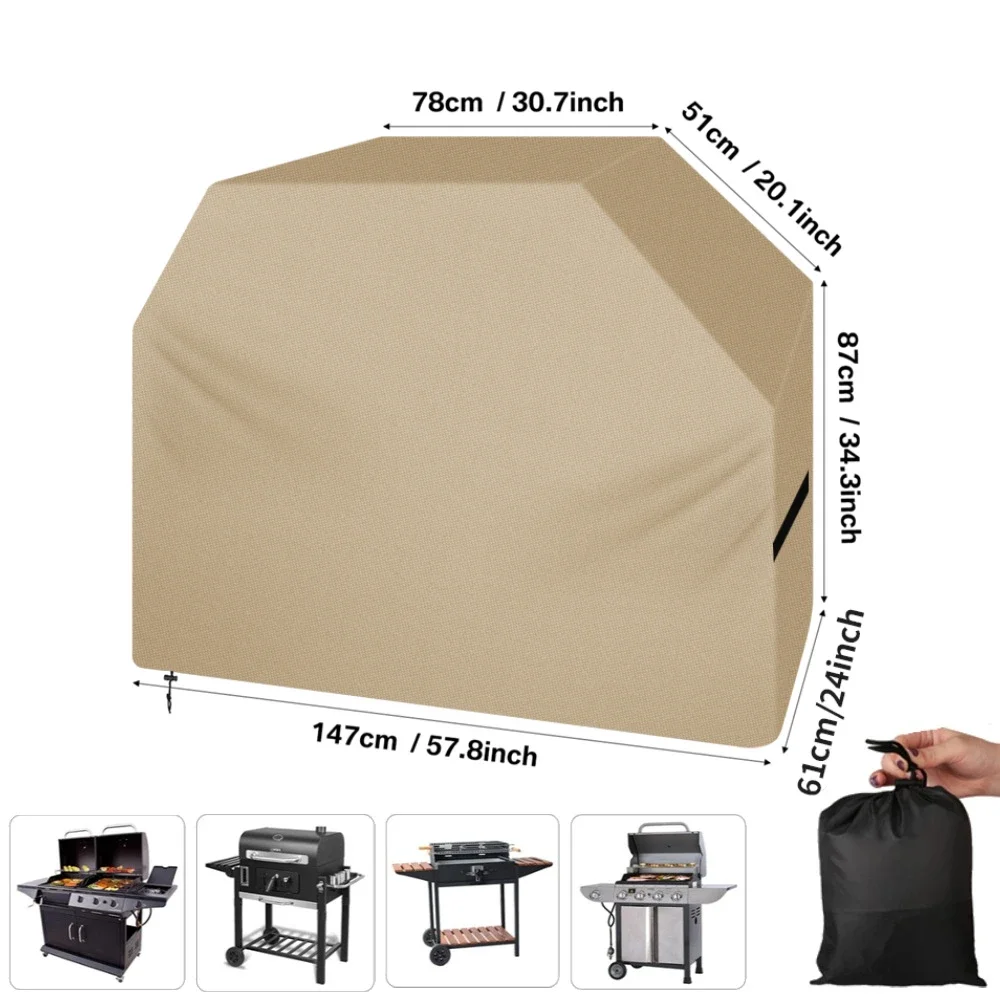 Heavy Duty BBQ Grill Cover with Adjustable Straps - Image 7