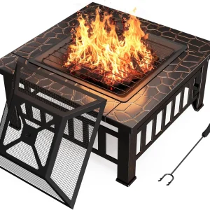 32" Outdoor Fire Pit w/ waterproof cover. - Thumbnail Image 5