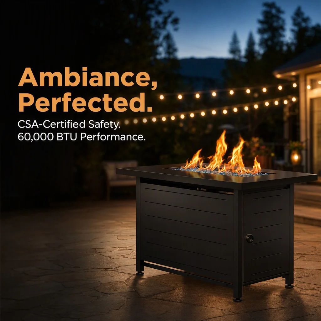 43" Rectangular Propane Fire Pit - Image 2