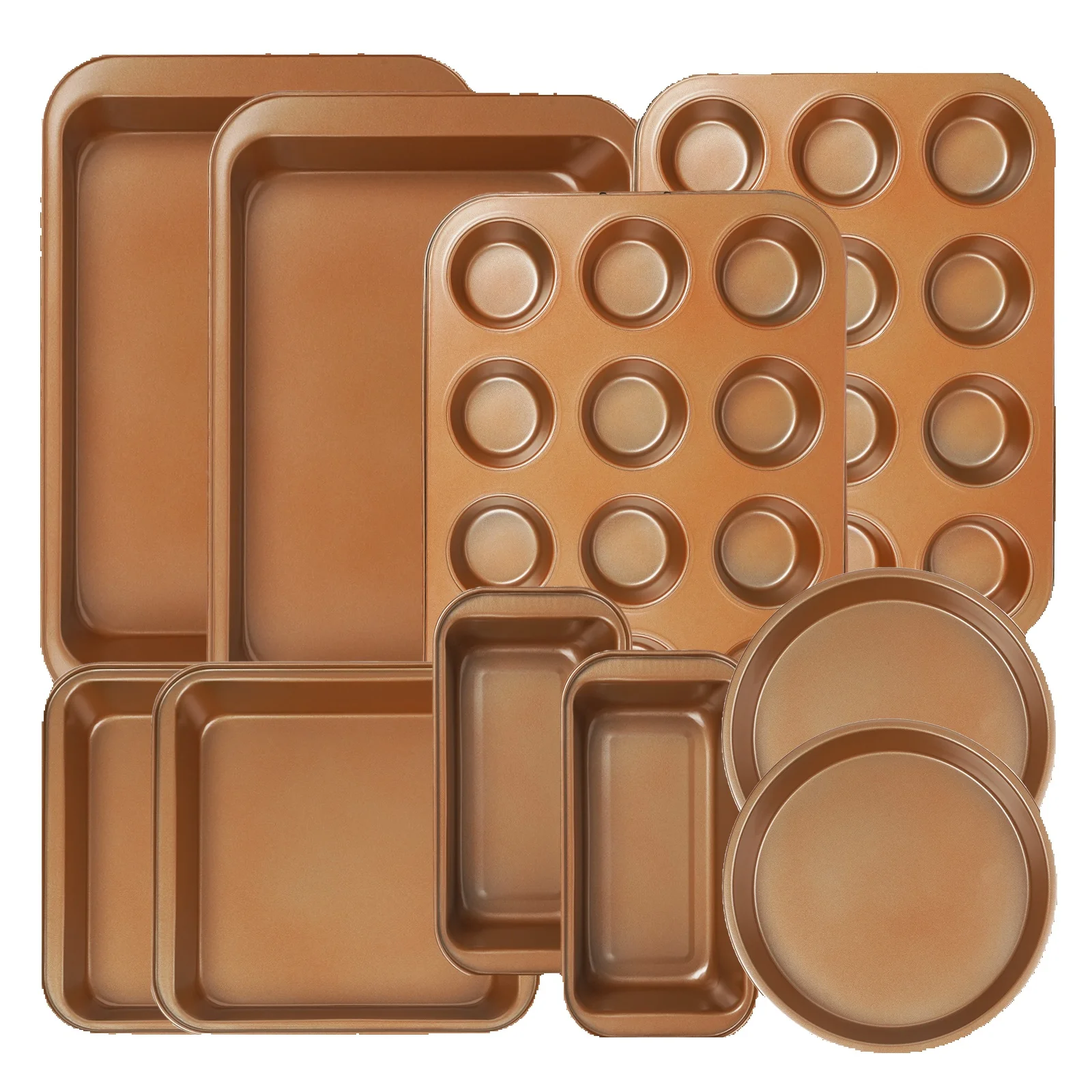 10Pcs Nonstick Carbon Steel Bakeware Set - Image 4