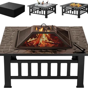 32" Outdoor Fire Pit w/ waterproof cover. - Thumbnail Image 6