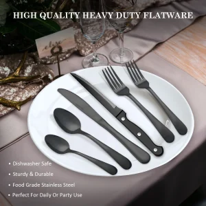 24Pcs Stainless Steel Flatware Set - Thumbnail Image 2