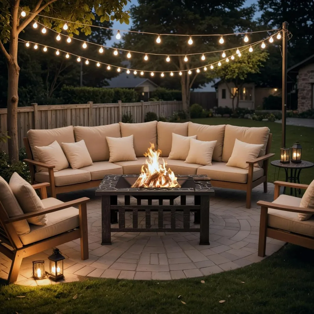 32" Outdoor Fire Pit w/ waterproof cover. - Image 2