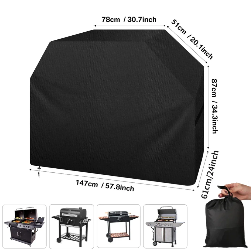 Heavy Duty BBQ Grill Cover with Adjustable Straps - Image 6