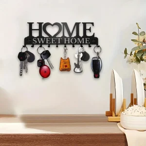 Home Sweet Home Key Rack, 10 Hooks - Thumbnail Image 3