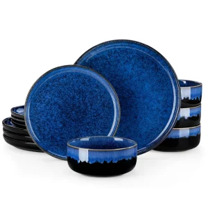 Starry Blue Stoneware Dinnerware Sets