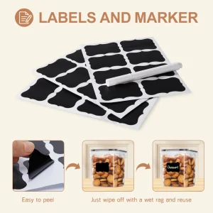 Food Storage Containers with LIDS and Labels - Thumbnail Image 5