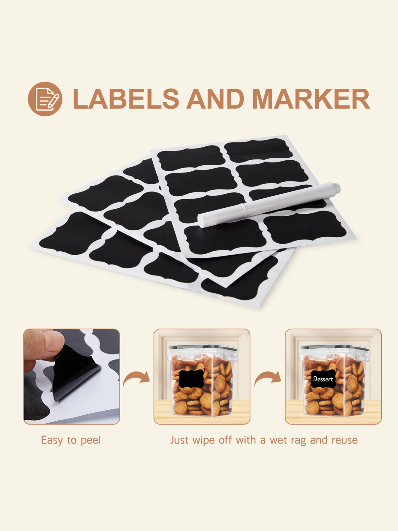 Food Storage Containers with LIDS and Labels - Image 5