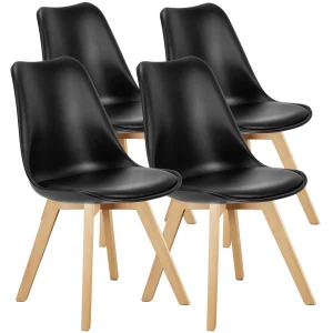PU Leather Dining Chairs Set of 4 - Thumbnail Image 4