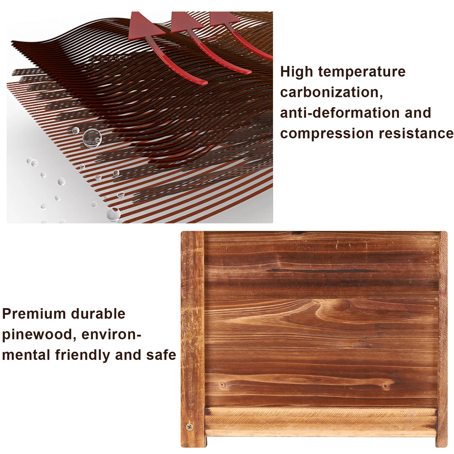 Wooden Indoor/Outdoor Raised Bed Planter. - Image 6