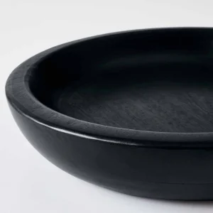 Handmade Natural Teak Serving Bowl - Thumbnail Image 3