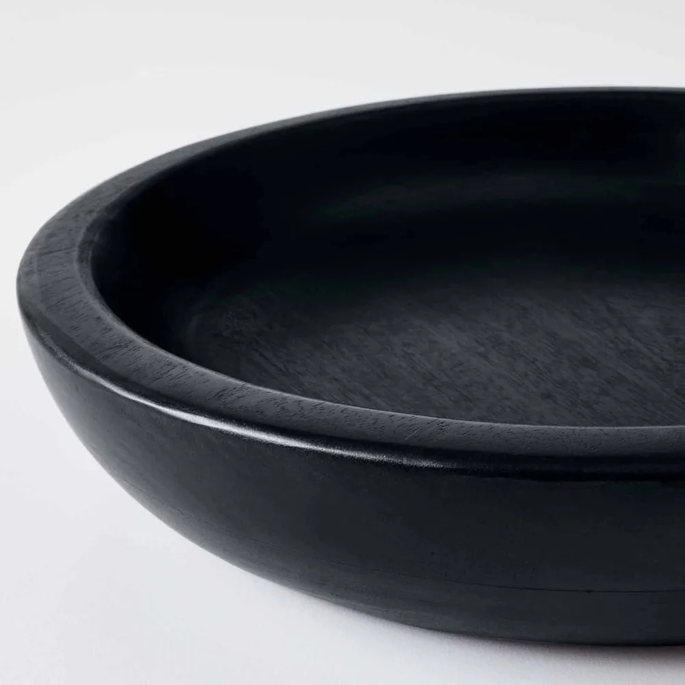 Handmade Natural Teak Serving Bowl - Image 3