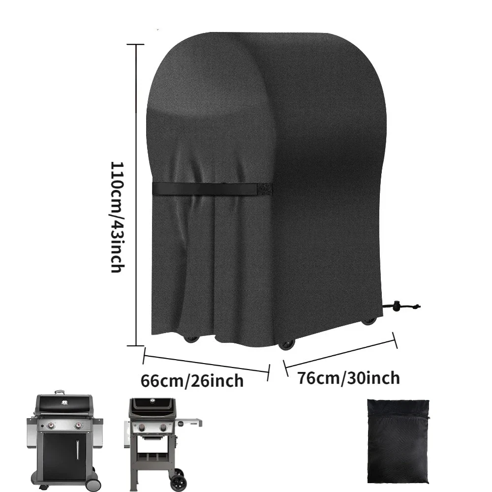 Heavy Duty BBQ Grill Cover with Adjustable Straps - Image 2