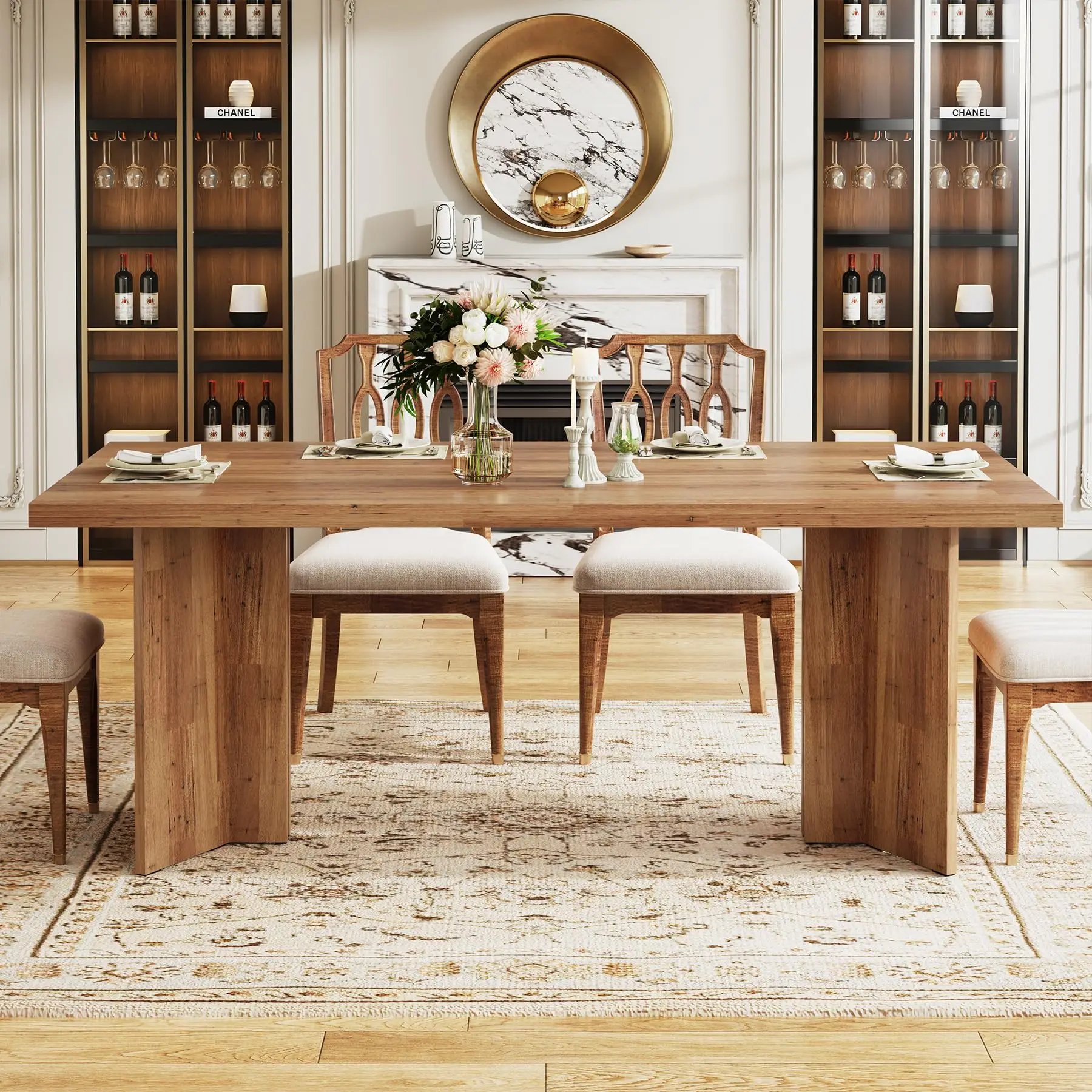 Farmhouse 63" Rectangular Dining Table - Image 3