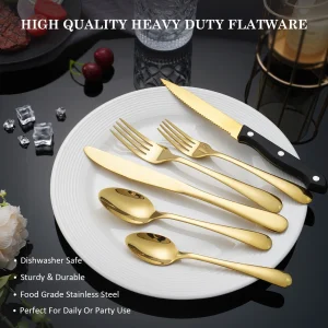 24Pcs Stainless Steel Flatware Set
