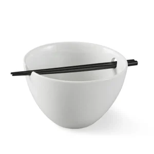 Classic White Porcelain Noodle Bowl - Thumbnail Image 2
