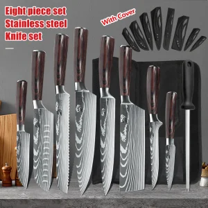 Kitchen Knife Set, Stainless Steel
