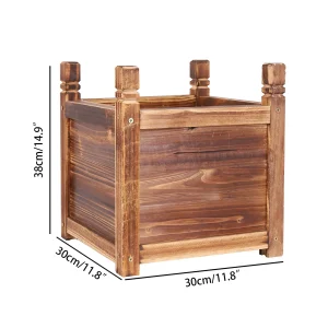 Wooden Indoor/Outdoor Raised Bed Planter.