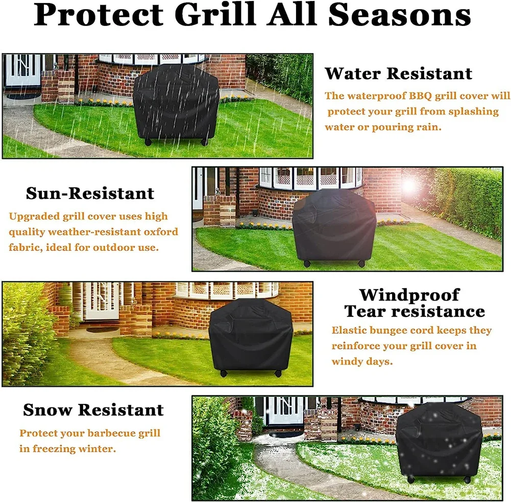 Heavy Duty BBQ Grill Cover with Adjustable Straps - Image 8