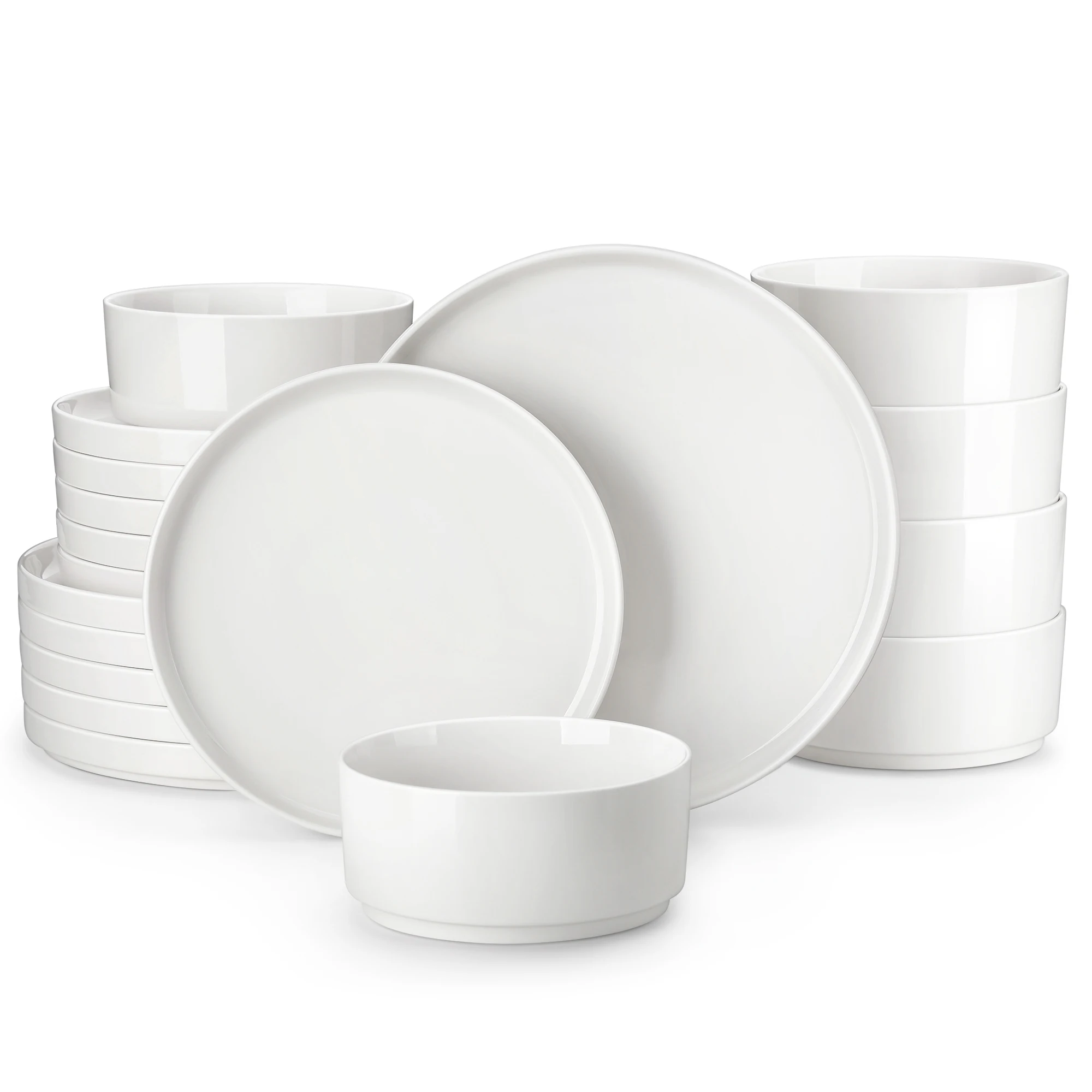 Dinner Plates Sets Black Rim - Image 5