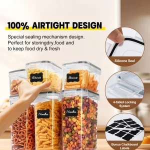 Sealed Food Storage Containers with Lids - Thumbnail Image 4