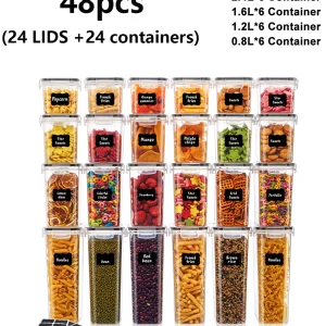 Sealed Food Storage Containers with Lids - Thumbnail Image 5